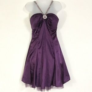 Dancing Queen Dress Purple Women Size M